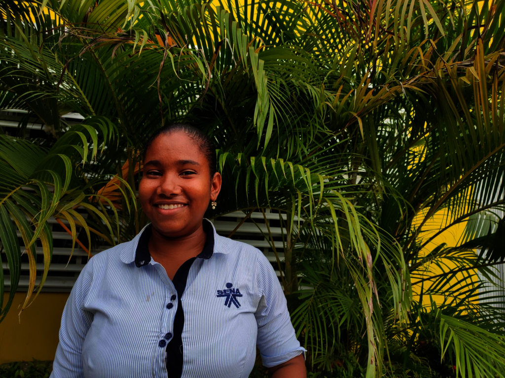 Vanessa in her uniform