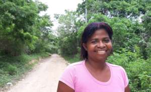 Yudis in her home town Baru