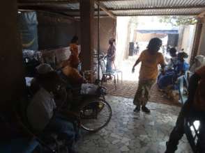 Relaxing in the shade