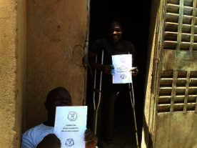 At the door of the maisonette 2 :)