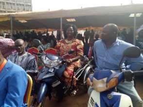 At the awards ceremony