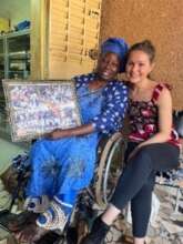 Zoenabou & Volunteer Harriet at Tigoung Nonma