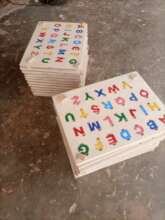 Wooden alphabet toy for children