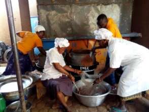 Ladies running the catering service
