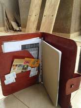 Leather document folder