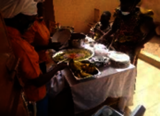 Catering Service in action