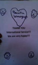 Thank you International Service!