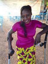 Mai Mouna helps the catering service