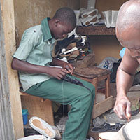 Create 1 Cobbling Shop and 8 Jobs for Orphans