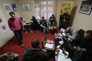 work in the center