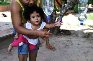 Washing hands AND saving water at the same time