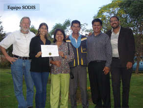 The SODIS team in Bolivia received a recognition