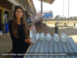 Clarissa visits a local school in Cochabamba