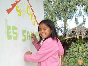 Girl at a school in Oruro