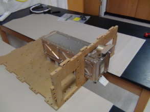 LightSail B P-POD simulator in Prox-1 structure.