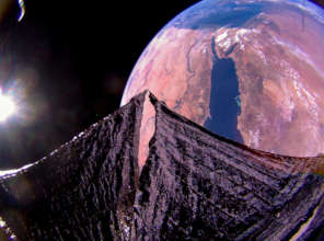 LIGHTSAIL 2 IMAGE OF MEDITERRANEAN AND THE RED SEA
