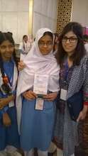 Yusra with her winning student, Mehwish