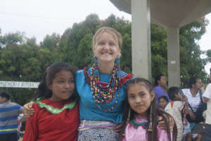 Anna with two children from the school at BenaJema