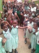 Excitement of children during the assembly .