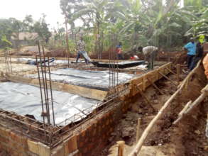 Classroom block Foundation in progress