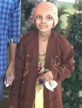Saniya undergoing Chemo treatment