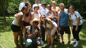 A photo before walking back the trail.