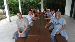 Visitors Centre. First group to use the space.