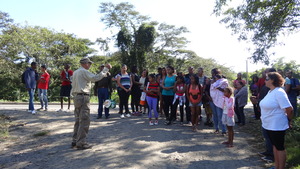 Explaining what will happen during the visit.