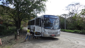The bus we rent to take the students.