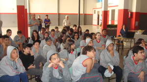 Lecture in another school.