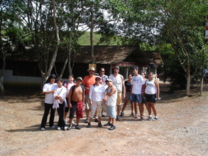 Preparing to walk 12 kilometers