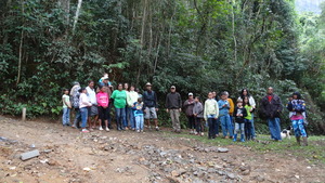 The group on the road.