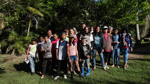 Group before going back.