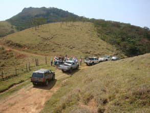 First stop to see and study the landscape