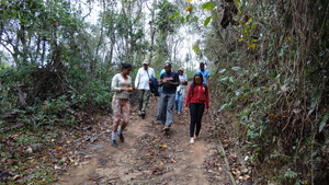 On the road to our base. At the end of dry season.