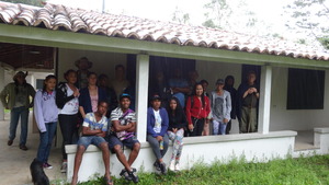 The rainy day was not a problem for students group