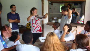 Bat researchers and students.