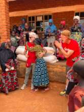 Corn distribution in the villages