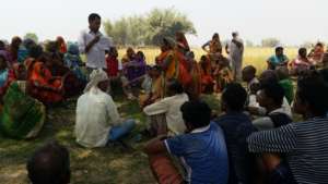 Meeting with beneficiaries