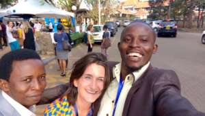 Lansana and Arthur happy to be at Good Pitch Kenya