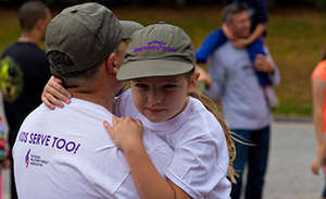 Dad and daughter at a Retreat