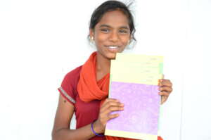 distribution of educational material to poor girls