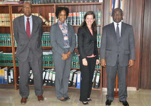 Liberia's Chief Justice and PDC with top ILF staff