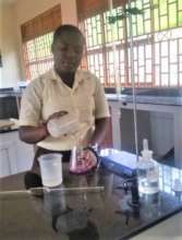 Maritina in the Biology Lab at NVSS