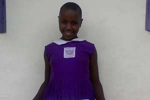 Annitah last year in primary school uniform.