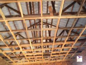 Boys Dormitory Ceiling Frame ready for plywood.