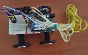 The wirelessly controlled robot