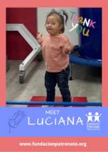 Luciana in physical therapy