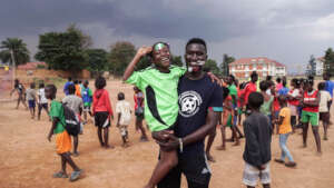 Coach Jules with SWB participants in 2019