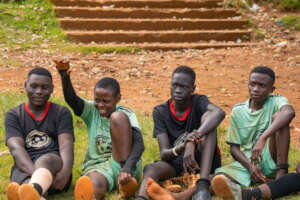 Participants of the Coaching Boys Into Men program